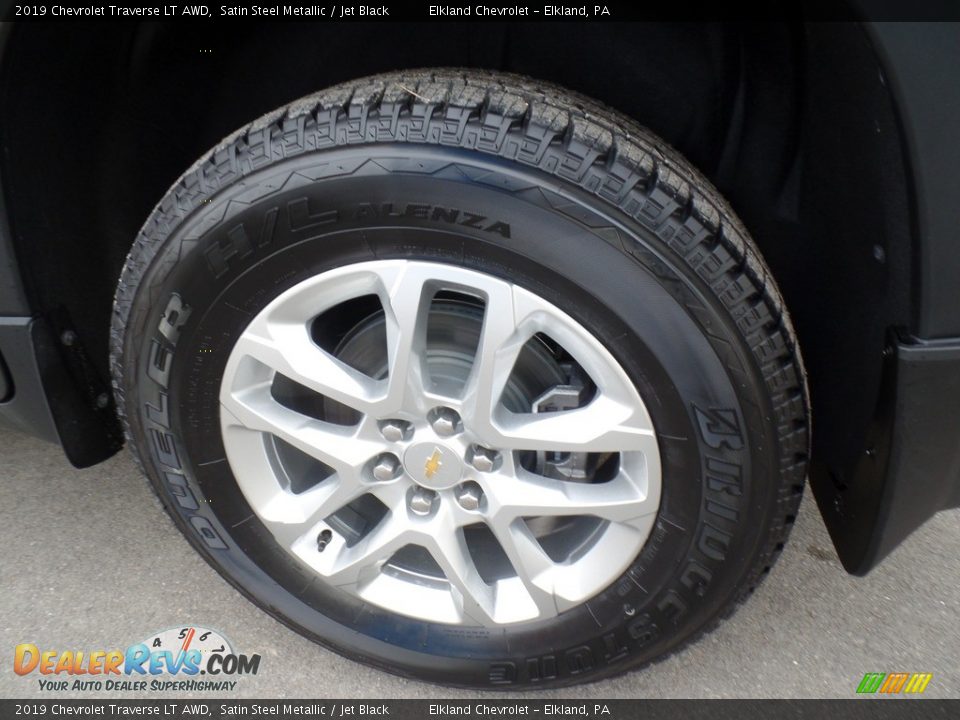 2019 Chevrolet Traverse LT AWD Satin Steel Metallic / Jet Black Photo #9