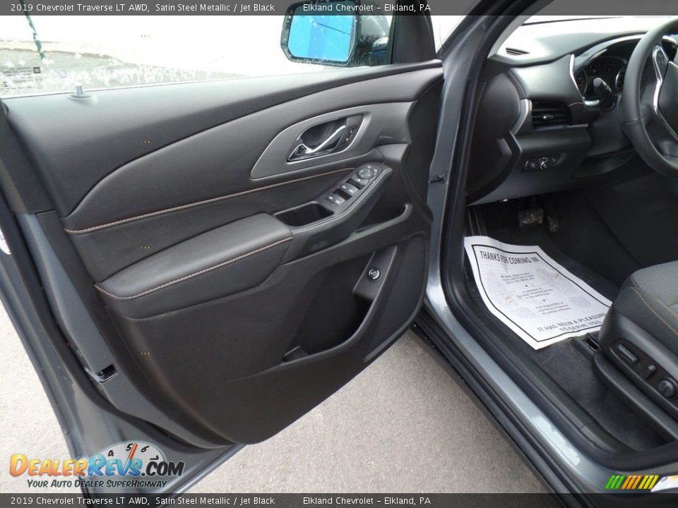 2019 Chevrolet Traverse LT AWD Satin Steel Metallic / Jet Black Photo #12