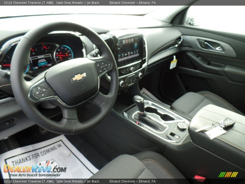 2019 Chevrolet Traverse LT AWD Satin Steel Metallic / Jet Black Photo #18