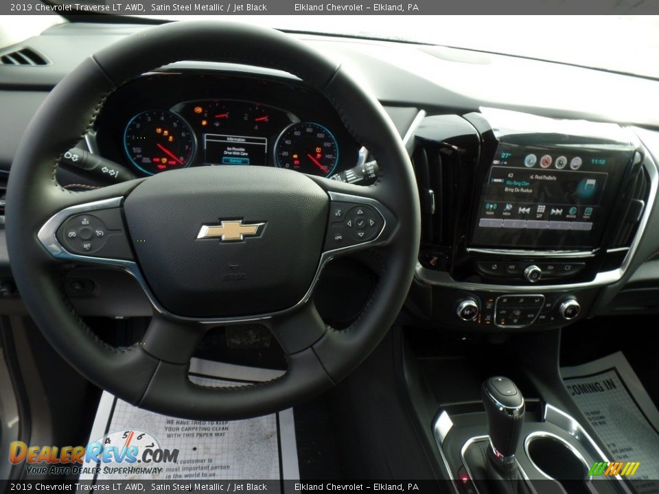 2019 Chevrolet Traverse LT AWD Satin Steel Metallic / Jet Black Photo #19