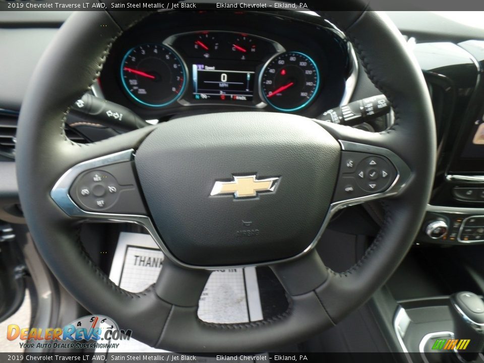 2019 Chevrolet Traverse LT AWD Satin Steel Metallic / Jet Black Photo #21