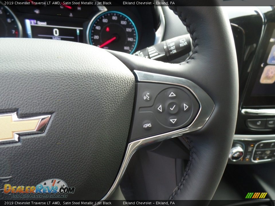 2019 Chevrolet Traverse LT AWD Satin Steel Metallic / Jet Black Photo #22