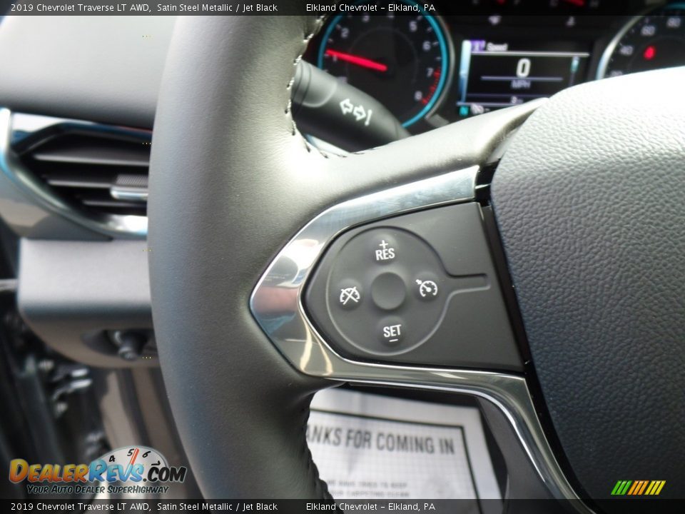 2019 Chevrolet Traverse LT AWD Satin Steel Metallic / Jet Black Photo #23
