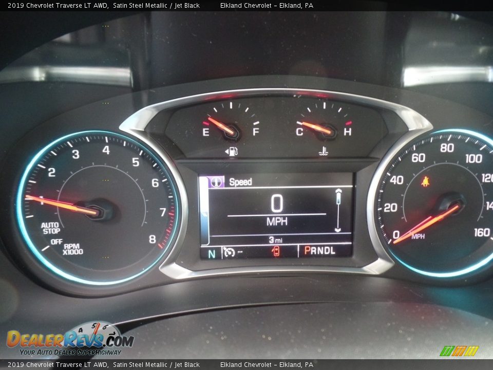 2019 Chevrolet Traverse LT AWD Satin Steel Metallic / Jet Black Photo #25
