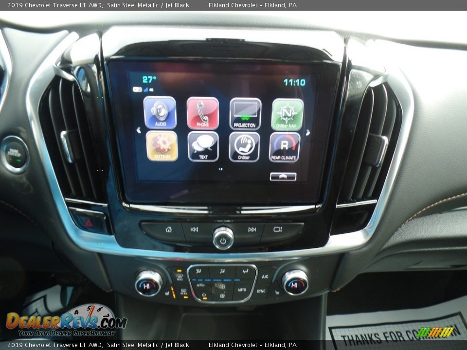 2019 Chevrolet Traverse LT AWD Satin Steel Metallic / Jet Black Photo #26