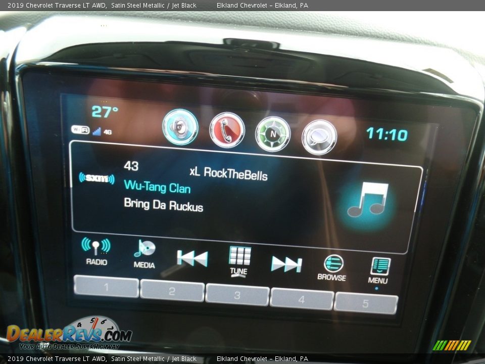 2019 Chevrolet Traverse LT AWD Satin Steel Metallic / Jet Black Photo #28