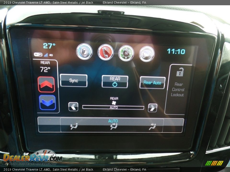 2019 Chevrolet Traverse LT AWD Satin Steel Metallic / Jet Black Photo #31