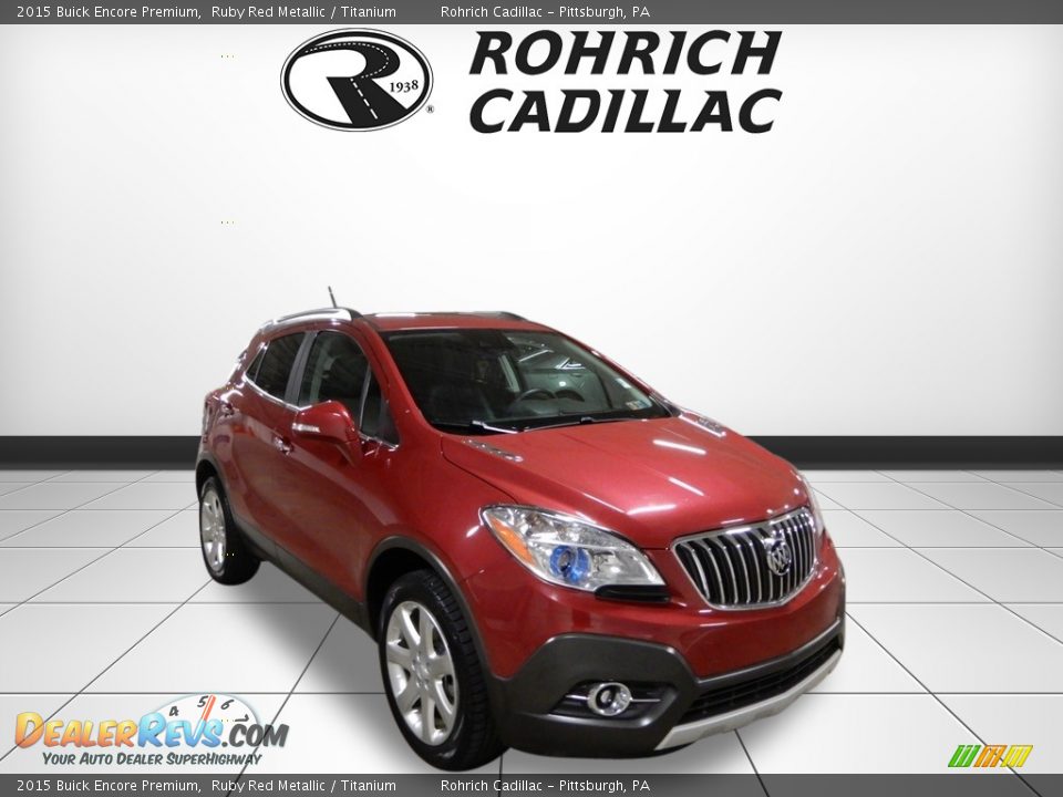 2015 Buick Encore Premium Ruby Red Metallic / Titanium Photo #7