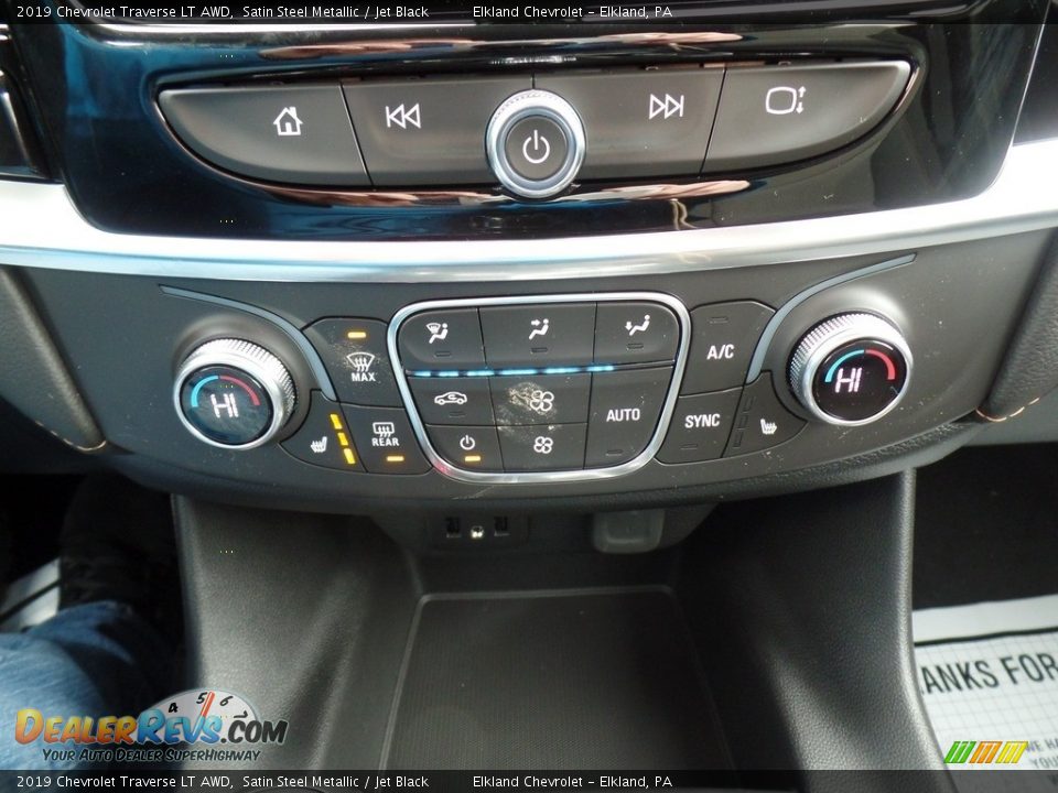 2019 Chevrolet Traverse LT AWD Satin Steel Metallic / Jet Black Photo #32