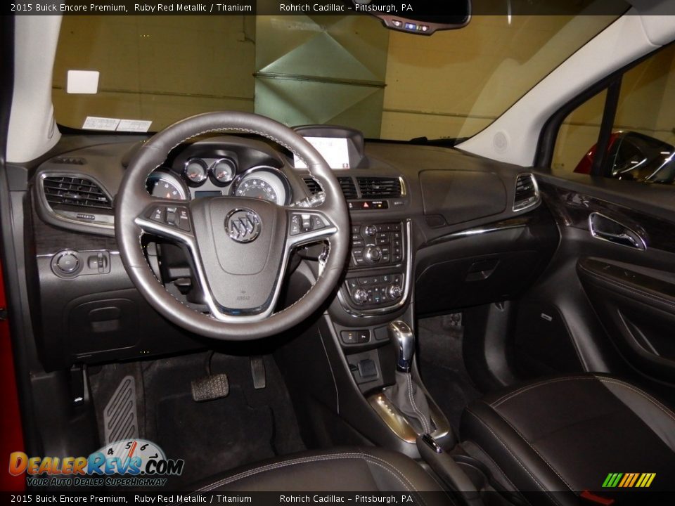 2015 Buick Encore Premium Ruby Red Metallic / Titanium Photo #13