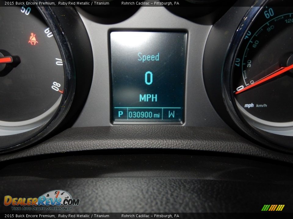 2015 Buick Encore Premium Ruby Red Metallic / Titanium Photo #25