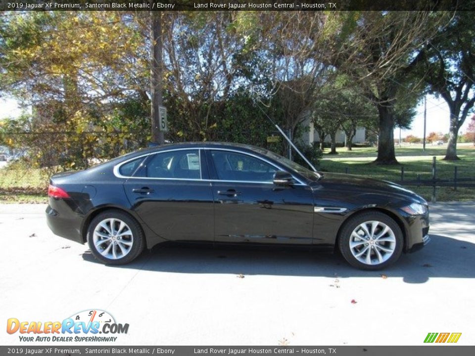 2019 Jaguar XF Premium Santorini Black Metallic / Ebony Photo #6