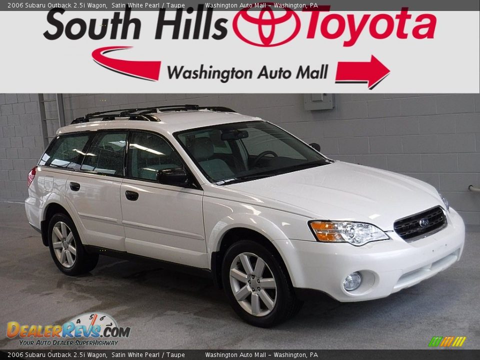 2006 Subaru Outback 2.5i Wagon Satin White Pearl / Taupe Photo #1