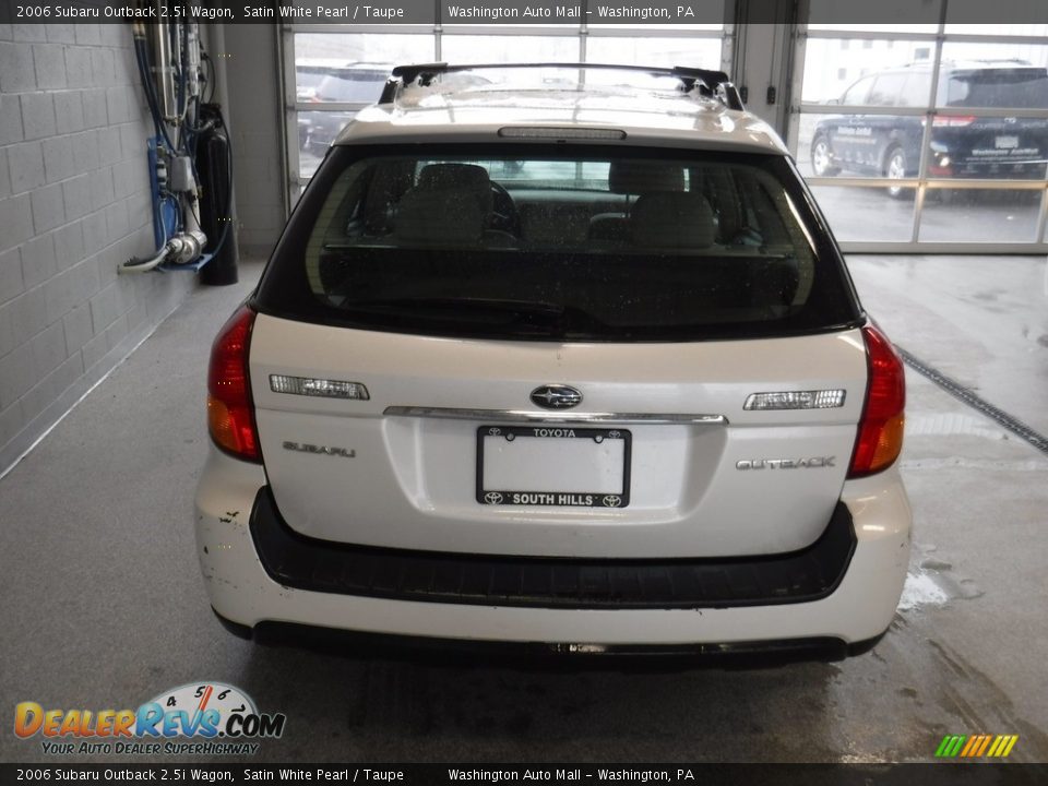 2006 Subaru Outback 2.5i Wagon Satin White Pearl / Taupe Photo #7
