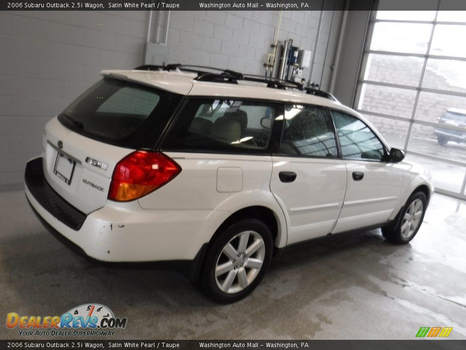 2006 Subaru Outback 2.5i Wagon Satin White Pearl / Taupe Photo #8