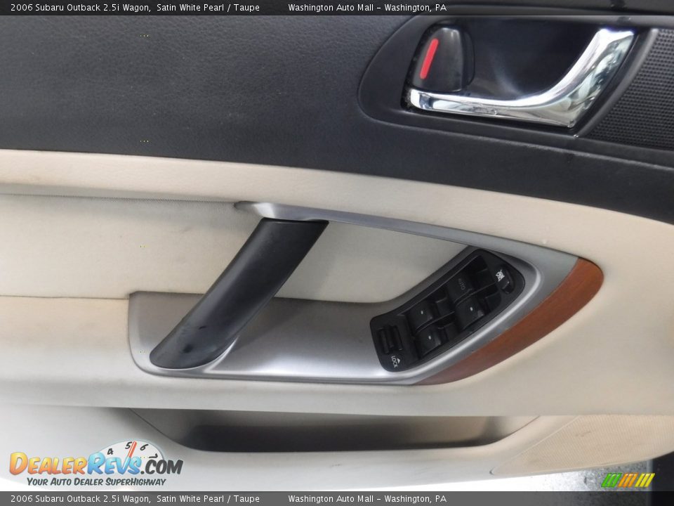 2006 Subaru Outback 2.5i Wagon Satin White Pearl / Taupe Photo #9