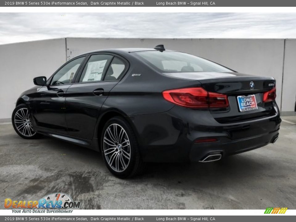 2019 BMW 5 Series 530e iPerformance Sedan Dark Graphite Metallic / Black Photo #2