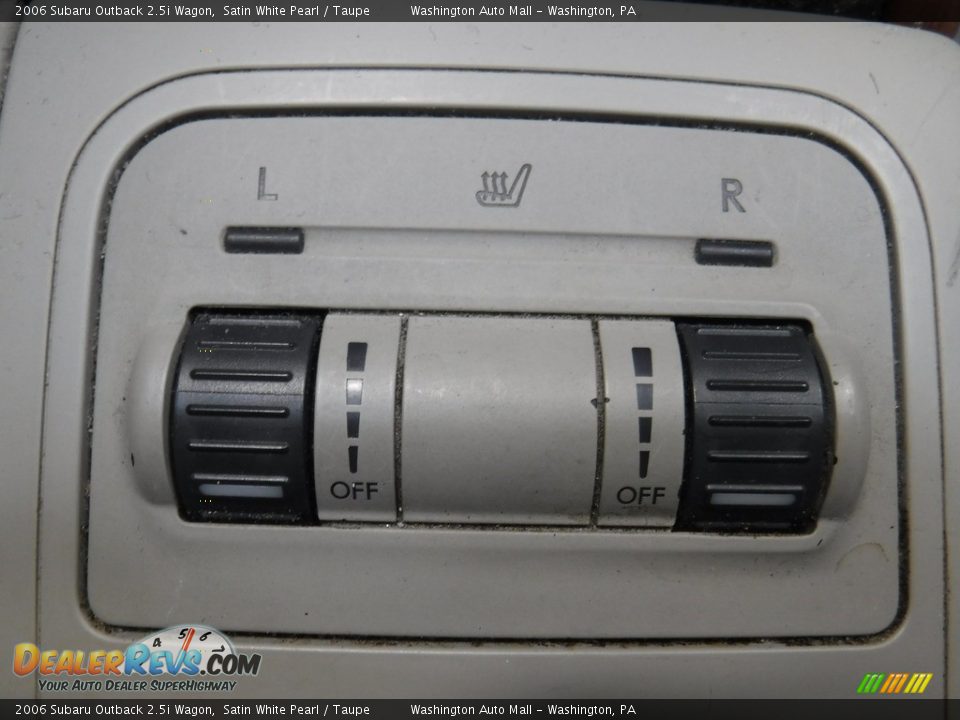 2006 Subaru Outback 2.5i Wagon Satin White Pearl / Taupe Photo #15