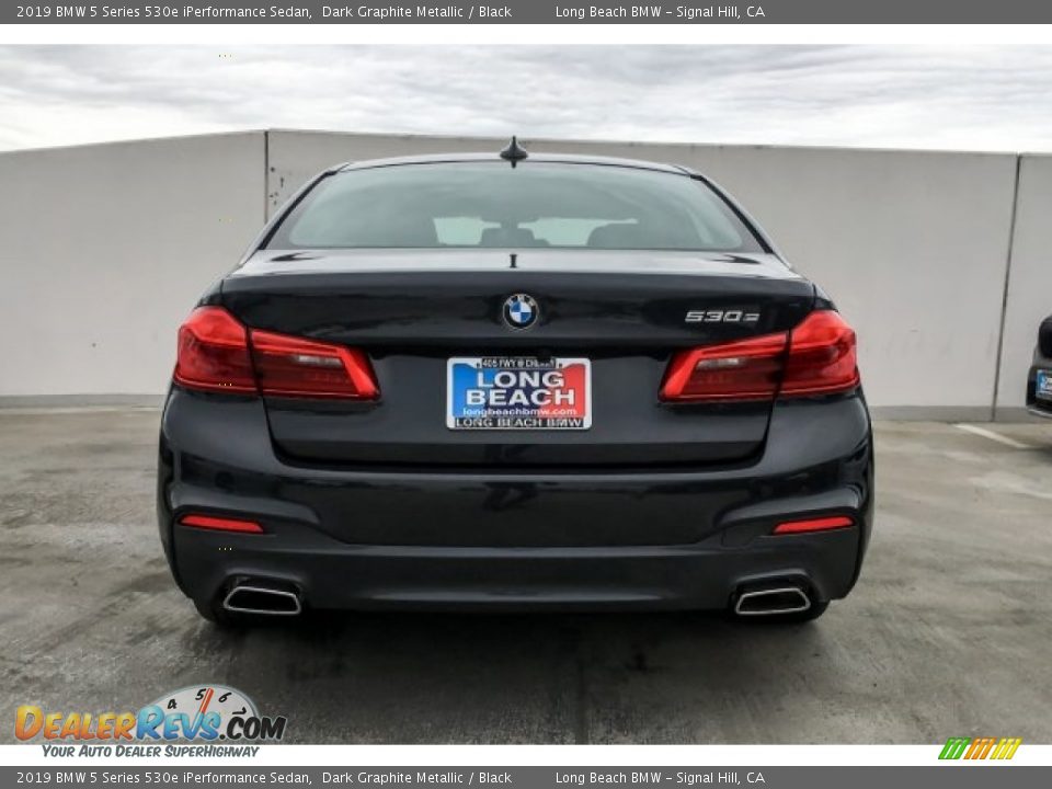 2019 BMW 5 Series 530e iPerformance Sedan Dark Graphite Metallic / Black Photo #3