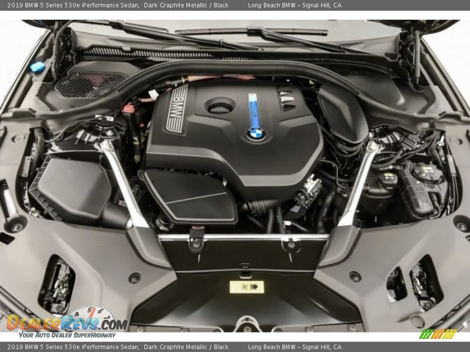 2019 BMW 5 Series 530e iPerformance Sedan Dark Graphite Metallic / Black Photo #8
