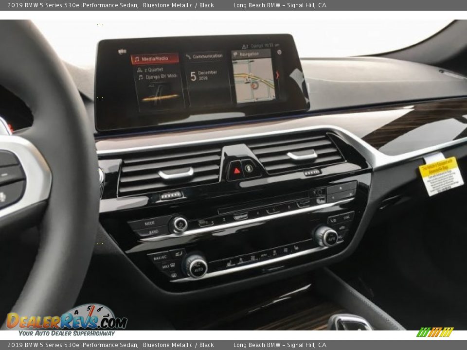 2019 BMW 5 Series 530e iPerformance Sedan Bluestone Metallic / Black Photo #6