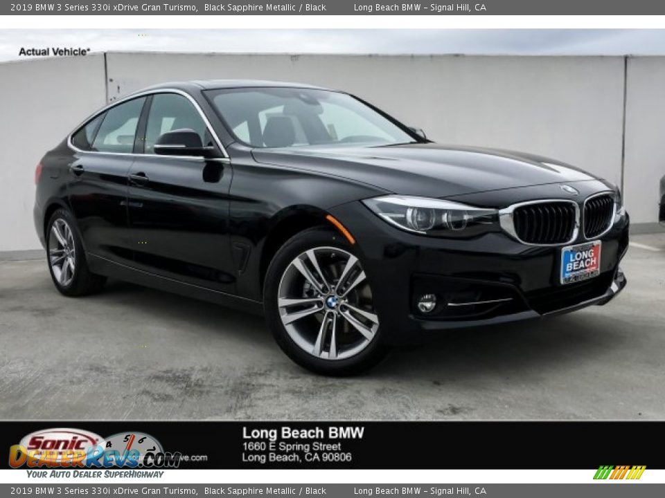 2019 BMW 3 Series 330i xDrive Gran Turismo Black Sapphire Metallic / Black Photo #1