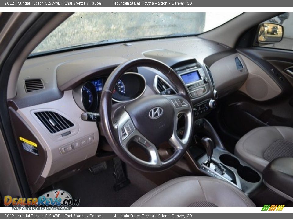 2012 Hyundai Tucson GLS AWD Chai Bronze / Taupe Photo #10