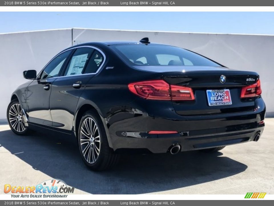 2018 BMW 5 Series 530e iPerfomance Sedan Jet Black / Black Photo #2