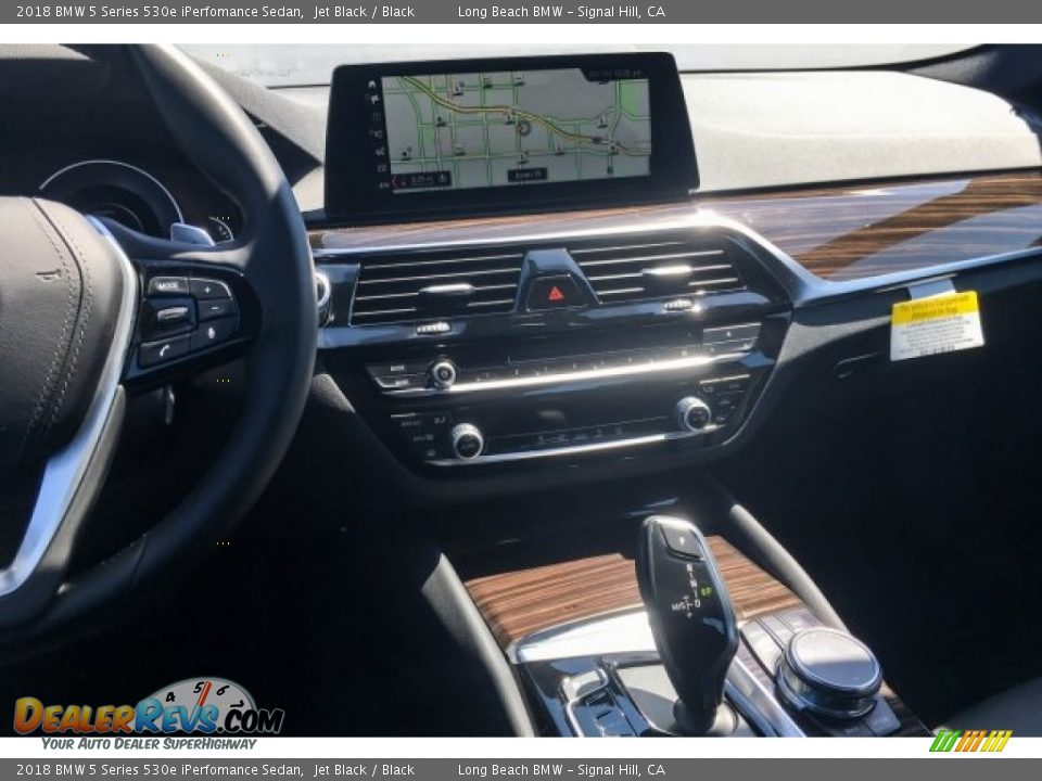 2018 BMW 5 Series 530e iPerfomance Sedan Jet Black / Black Photo #6