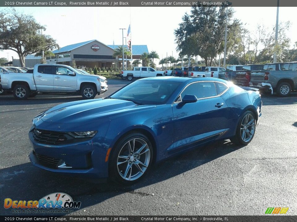 2019 Chevrolet Camaro LT Coupe Riverside Blue Metallic / Jet Black Photo #1