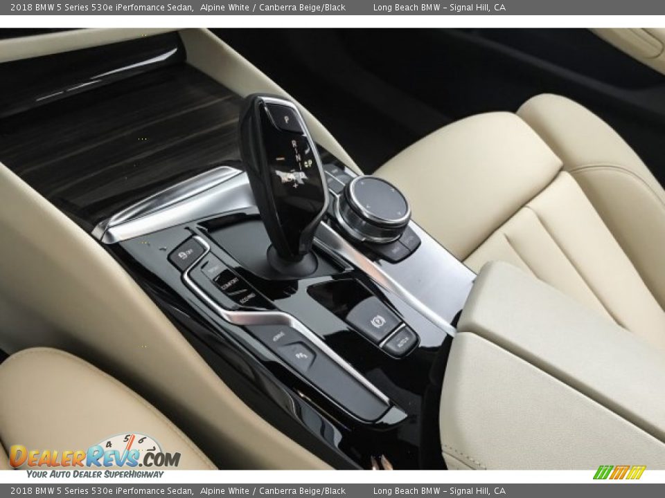 2018 BMW 5 Series 530e iPerfomance Sedan Alpine White / Canberra Beige/Black Photo #7
