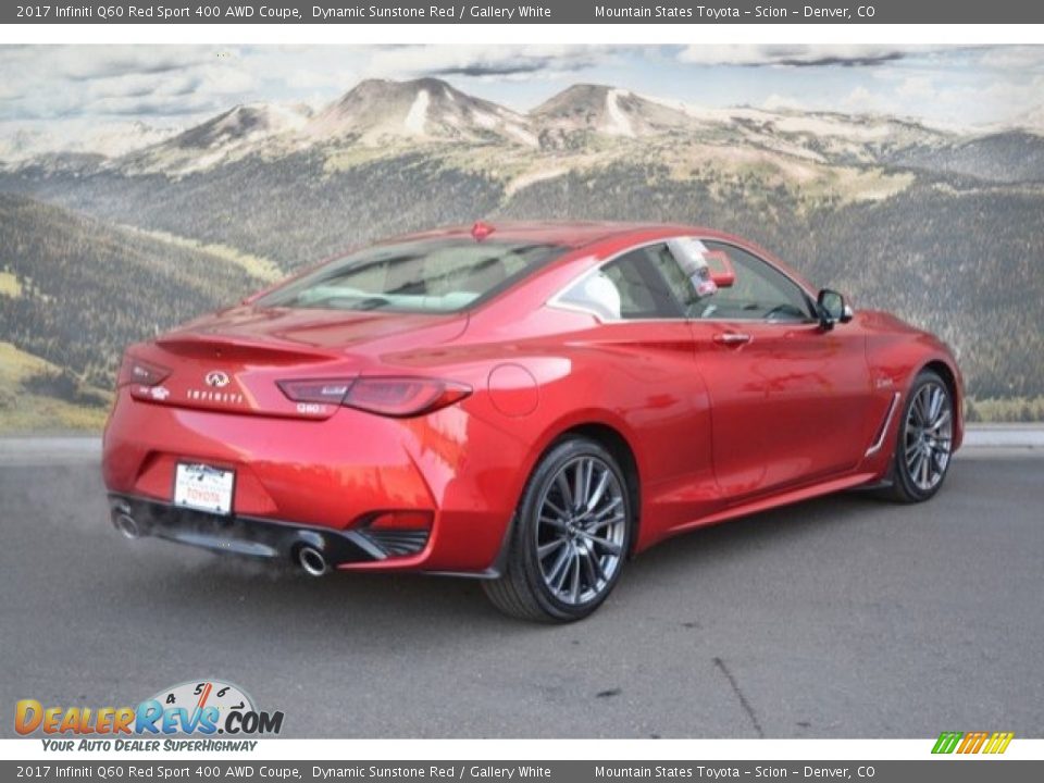 2017 Infiniti Q60 Red Sport 400 AWD Coupe Dynamic Sunstone Red / Gallery White Photo #3