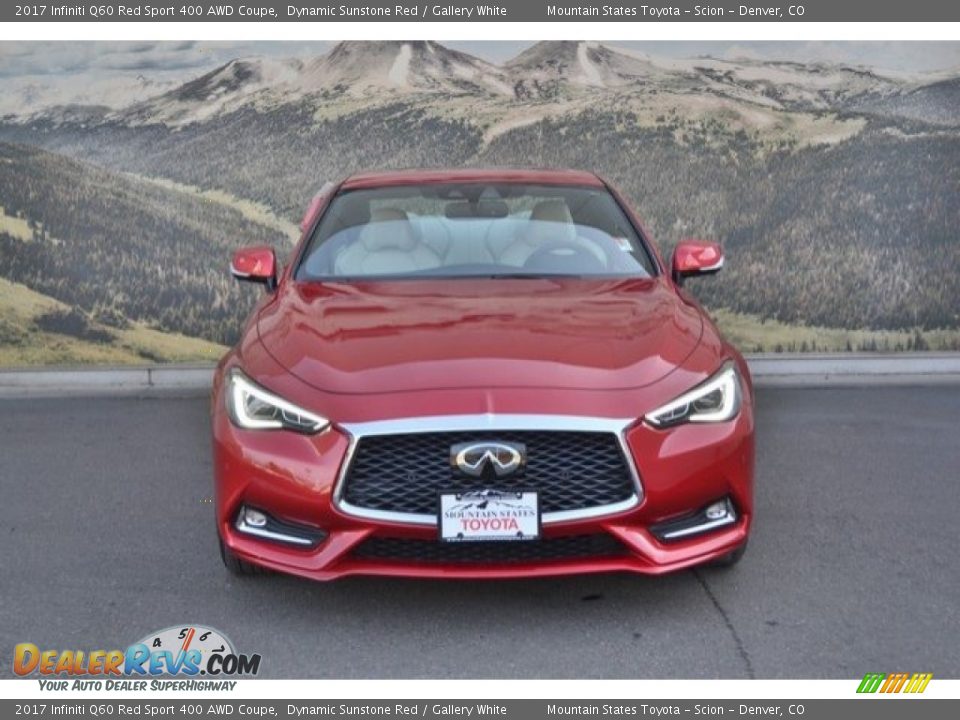 2017 Infiniti Q60 Red Sport 400 AWD Coupe Dynamic Sunstone Red / Gallery White Photo #4