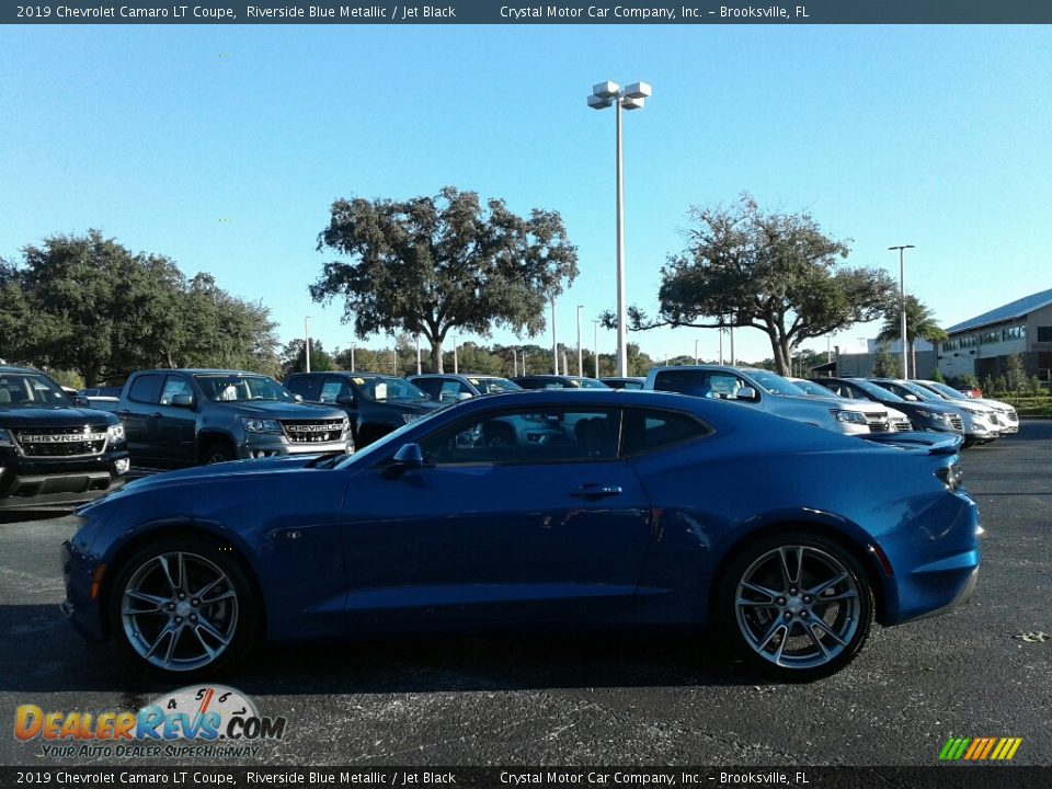 2019 Chevrolet Camaro LT Coupe Riverside Blue Metallic / Jet Black Photo #2