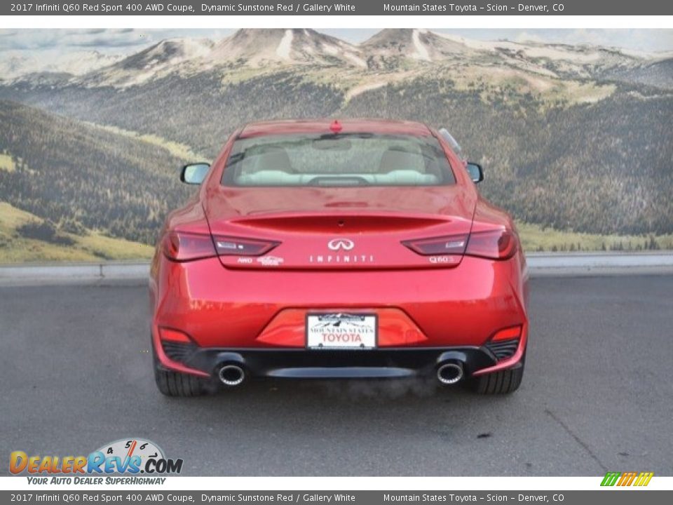 2017 Infiniti Q60 Red Sport 400 AWD Coupe Dynamic Sunstone Red / Gallery White Photo #9