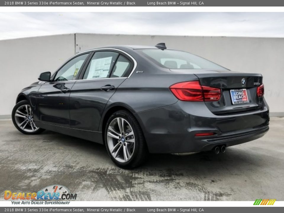 2018 BMW 3 Series 330e iPerformance Sedan Mineral Grey Metallic / Black Photo #2