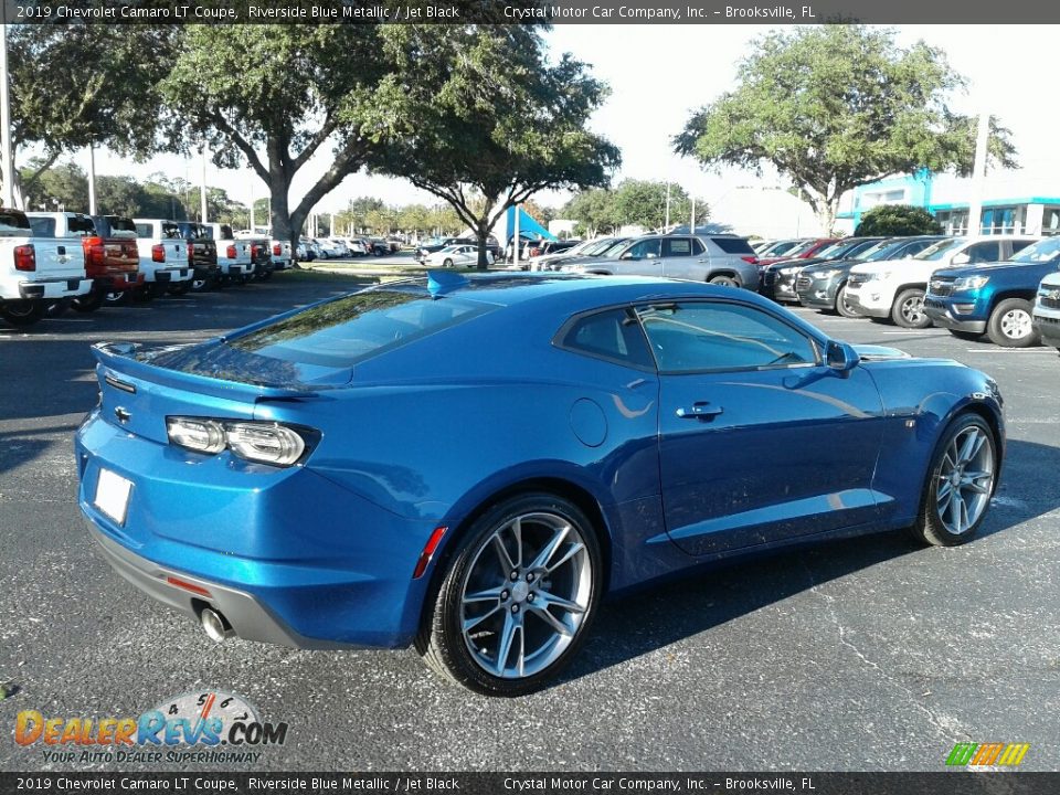 2019 Chevrolet Camaro LT Coupe Riverside Blue Metallic / Jet Black Photo #5