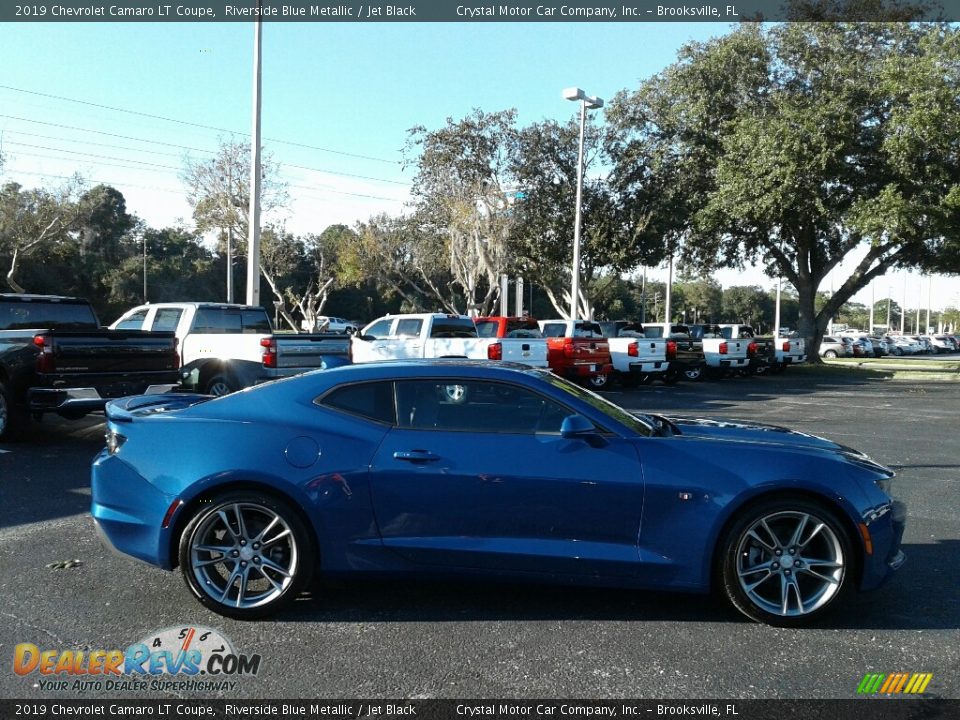 2019 Chevrolet Camaro LT Coupe Riverside Blue Metallic / Jet Black Photo #6