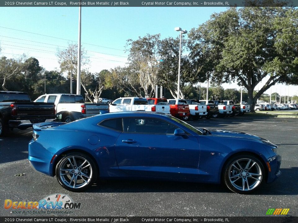 2019 Chevrolet Camaro LT Coupe Riverside Blue Metallic / Jet Black Photo #6