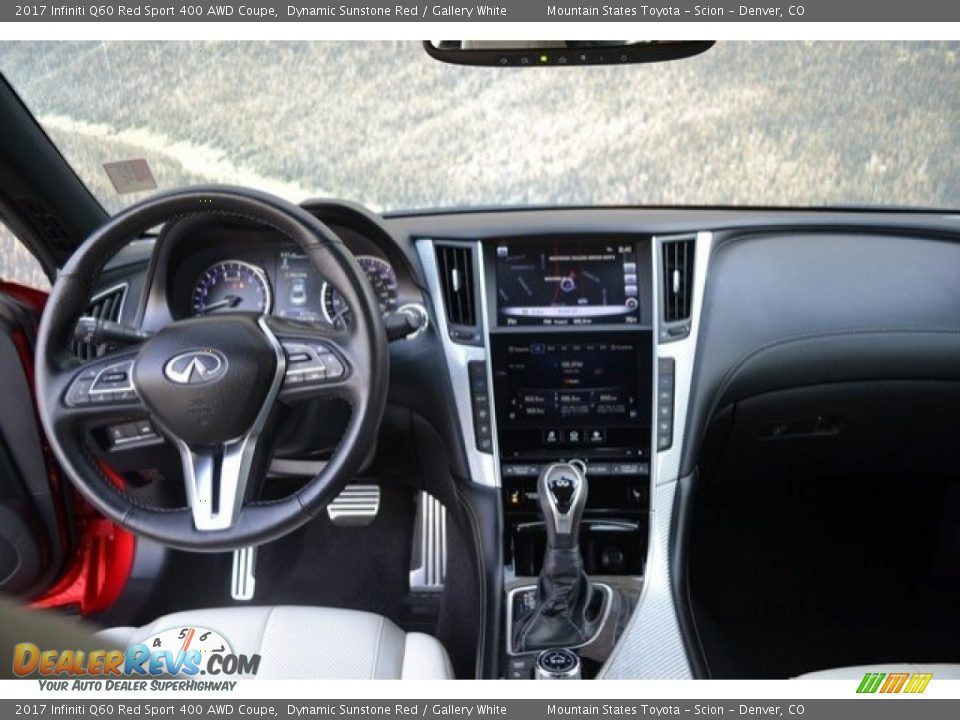 Dashboard of 2017 Infiniti Q60 Red Sport 400 AWD Coupe Photo #13