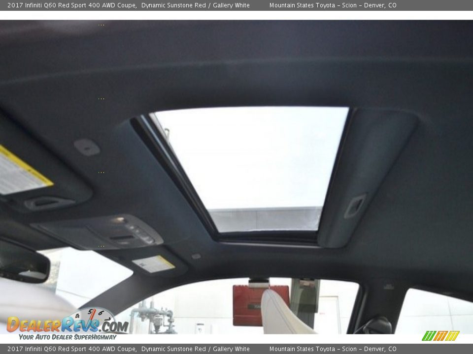 2017 Infiniti Q60 Red Sport 400 AWD Coupe Dynamic Sunstone Red / Gallery White Photo #14