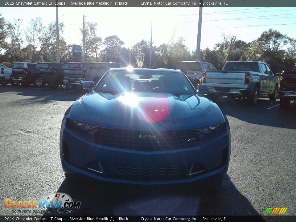 2019 Chevrolet Camaro LT Coupe Riverside Blue Metallic / Jet Black Photo #8