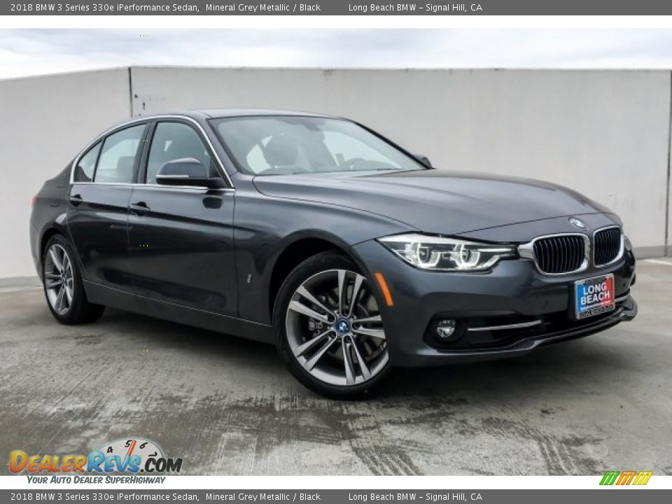 2018 BMW 3 Series 330e iPerformance Sedan Mineral Grey Metallic / Black Photo #12