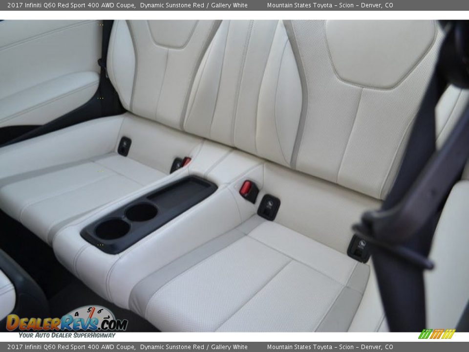 Rear Seat of 2017 Infiniti Q60 Red Sport 400 AWD Coupe Photo #22