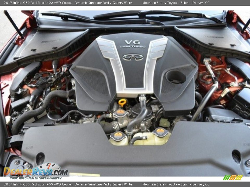 2017 Infiniti Q60 Red Sport 400 AWD Coupe 3.0 Liter Twin-Turbocharged DOHC 24-Valve CVTCS V6 Engine Photo #28