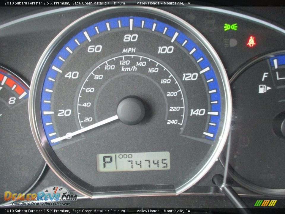2010 Subaru Forester 2.5 X Premium Sage Green Metallic / Platinum Photo #20