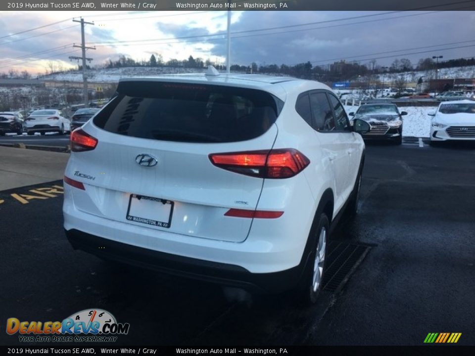 2019 Hyundai Tucson SE AWD Winter White / Gray Photo #7