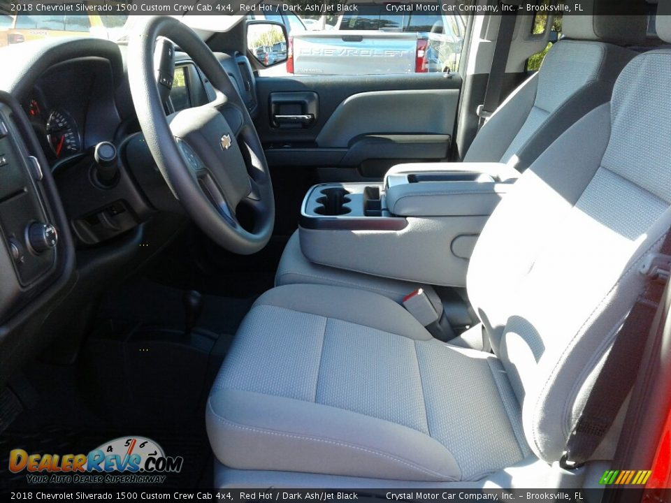 2018 Chevrolet Silverado 1500 Custom Crew Cab 4x4 Red Hot / Dark Ash/Jet Black Photo #9