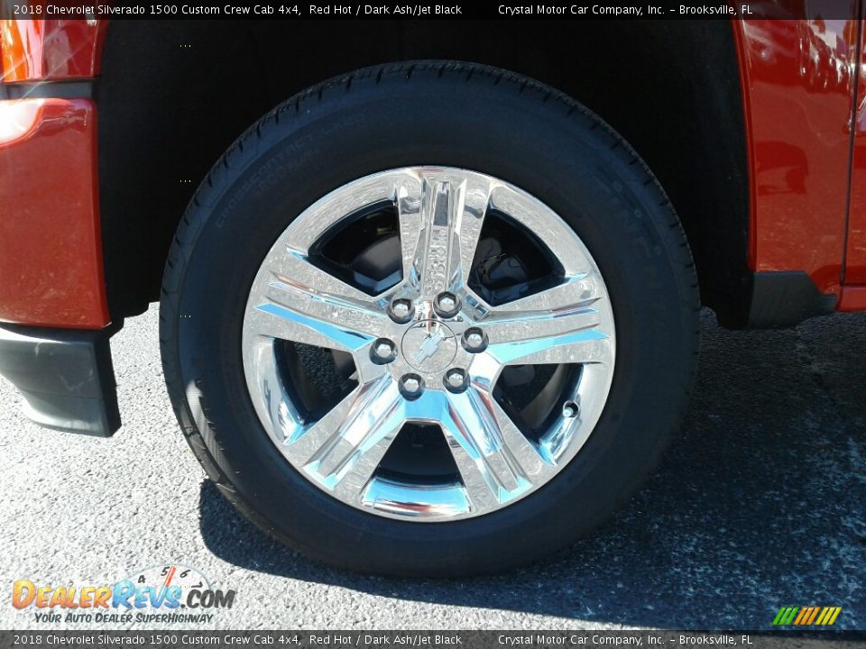 2018 Chevrolet Silverado 1500 Custom Crew Cab 4x4 Red Hot / Dark Ash/Jet Black Photo #20