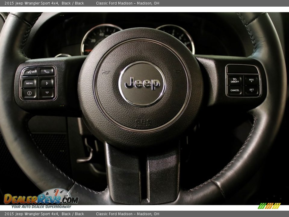 2015 Jeep Wrangler Sport 4x4 Black / Black Photo #7